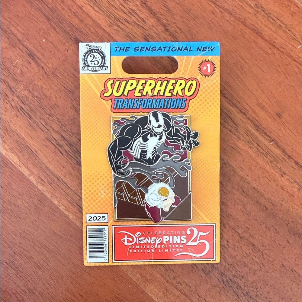 Marvel Venom Superhero Transformation 2025 Enamel Pin LE 3750